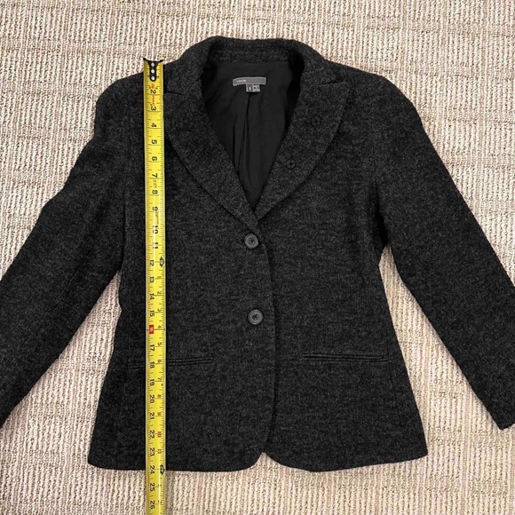 VINCE WOOL BLEND GRAY BLAZER WOMEN'S SIZE 6-8 RUNS SMALL - Picture 5 of 12
